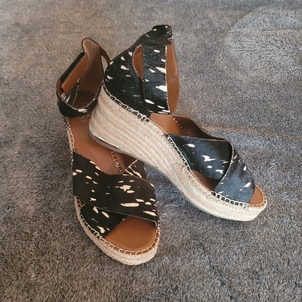 Franco Sarto carma Espadrille Wedge sandals size 10